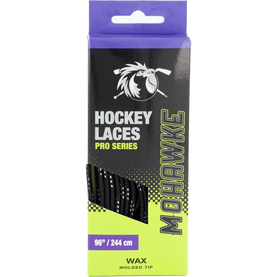 Mohawke Lace Wax Black - Voskované korčuliarske šnúrky