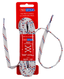 Šnúrky Tex-Style, ČERVENÉ Performance slim wax - kartón 36 ks