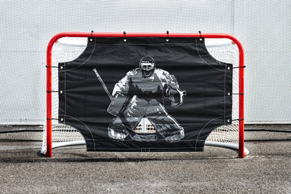 UNITE Ochranný systém pre hokej – Kompletný backstop s rámom, stĺpmi & sieťou